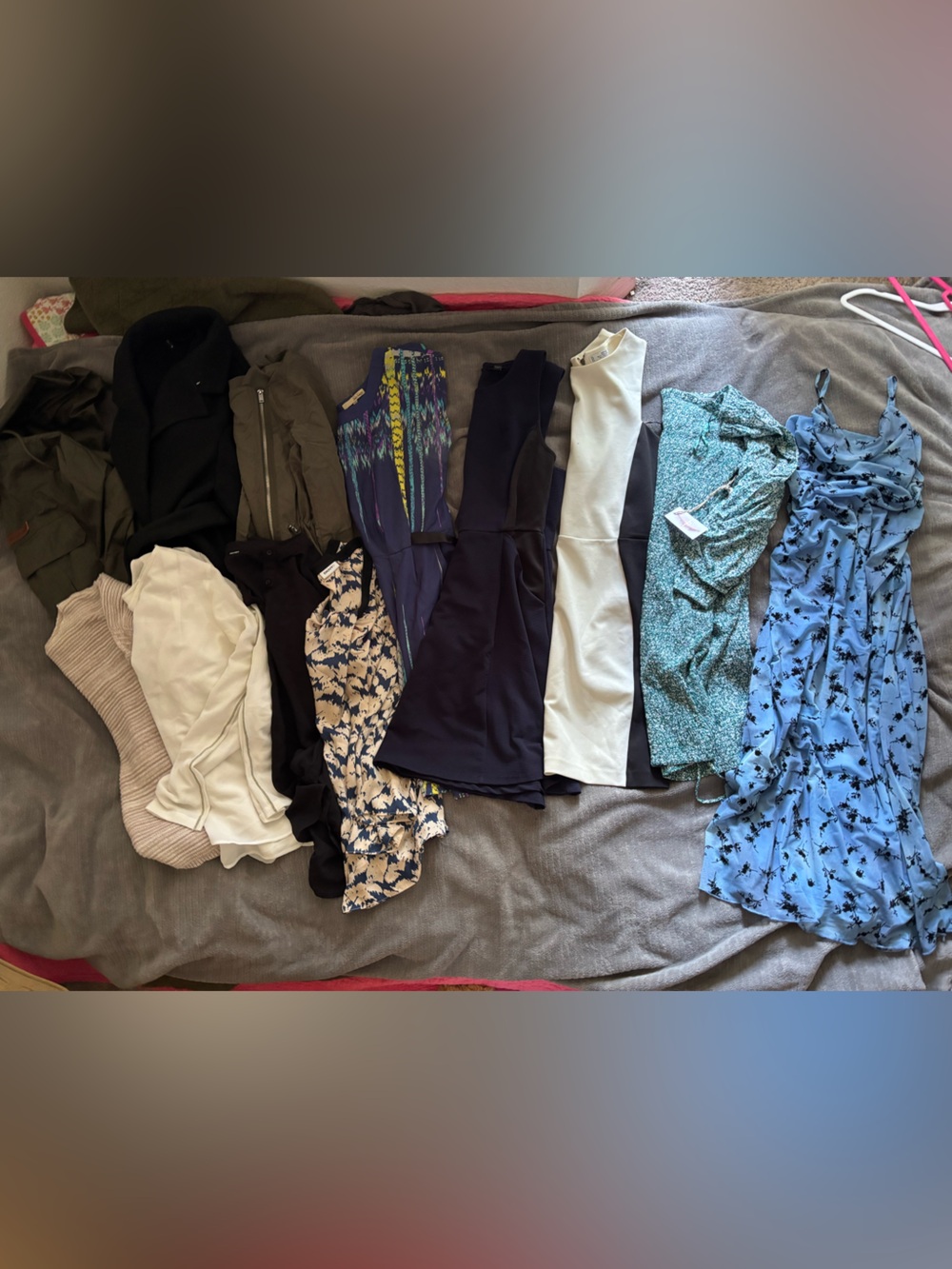 Ladies 10/12. Large. Business professional dresses, blouses, and jackets bundle.